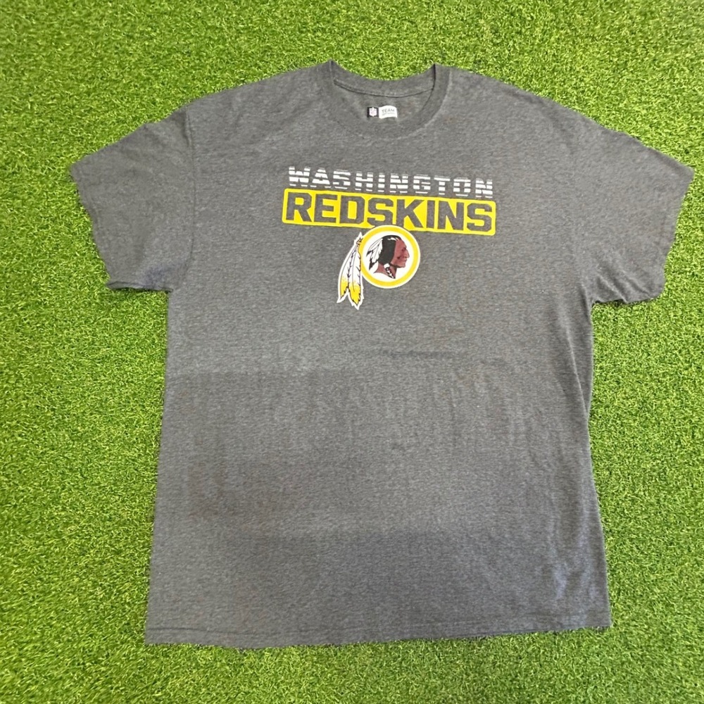 Vintage Washington Redskins Graphic T-Shirt Mens XL Gray Short Sleeve NFL